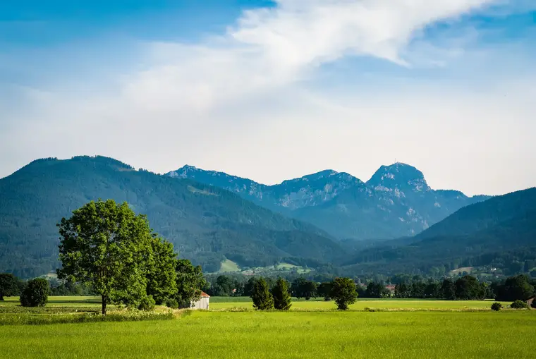 Bergpanorama über dem Leitzachtal
